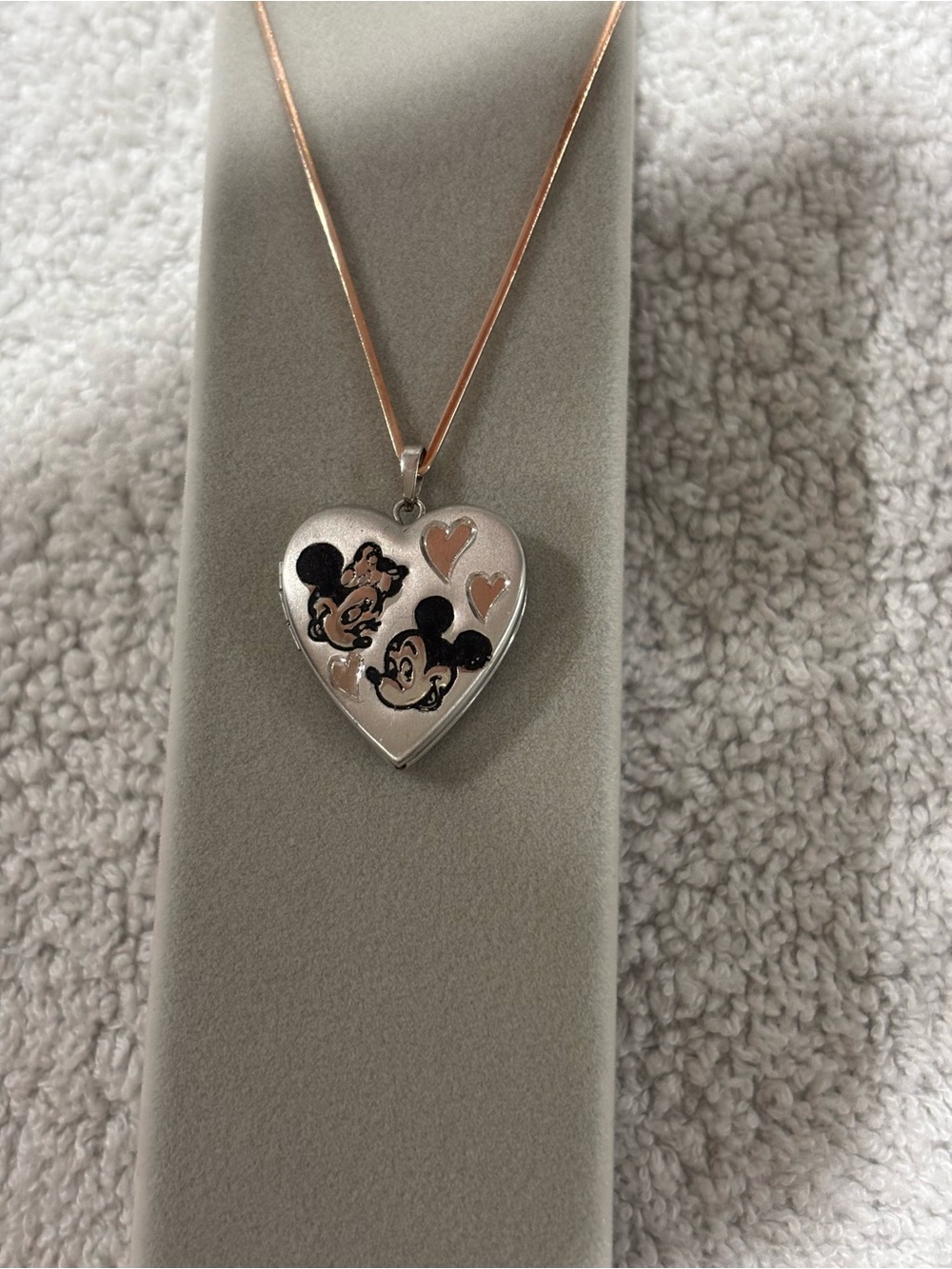 Disney Sterling Silver Heart Locket Pendant